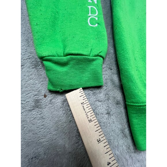 Green Washington DC Mens Large Hoodie With Zebra Print Lining By DC - Picture 8 of 13